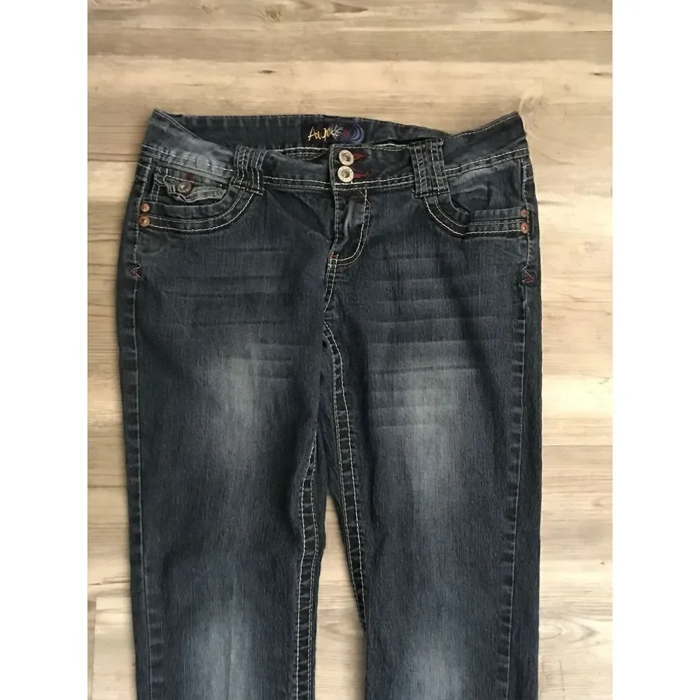 Nice Dark Denim Angels Straight Leg Jeans~Juniors Size 11